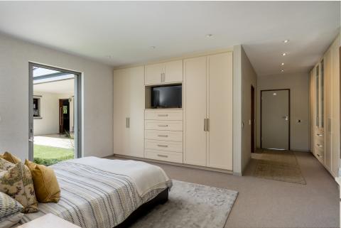 Main bedroom with ample cupboard space