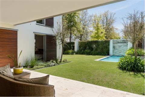 Northern patio with second pool