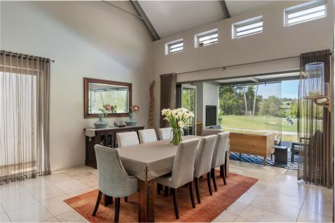 Dining room with access to covered patio